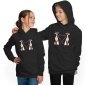 Preview: Hooded Sweatshirt Hoodie Kids - 2 Cats with Heart Tail i115